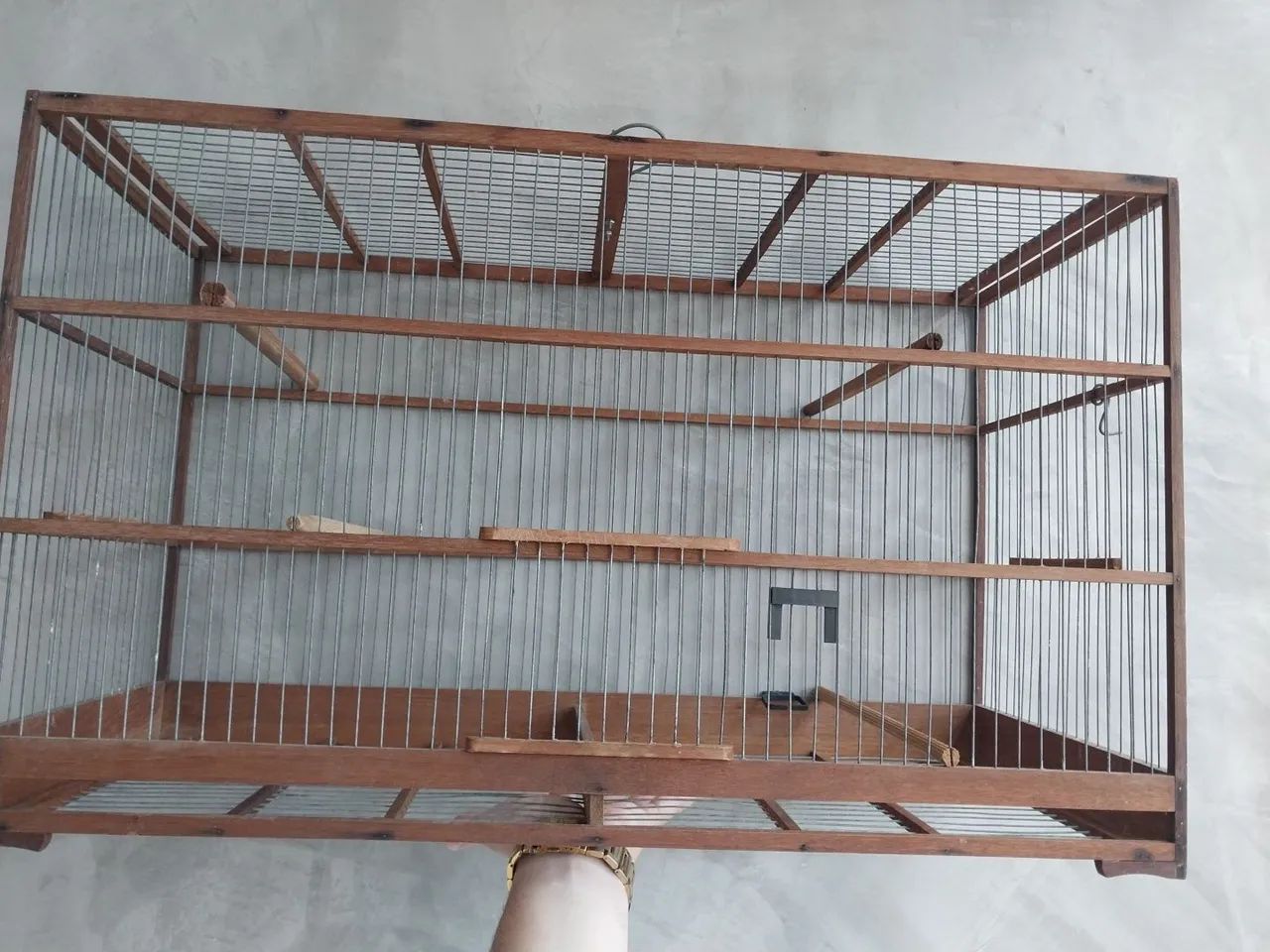 Gaiola de Madeira Grande - Conservada - Foto 3