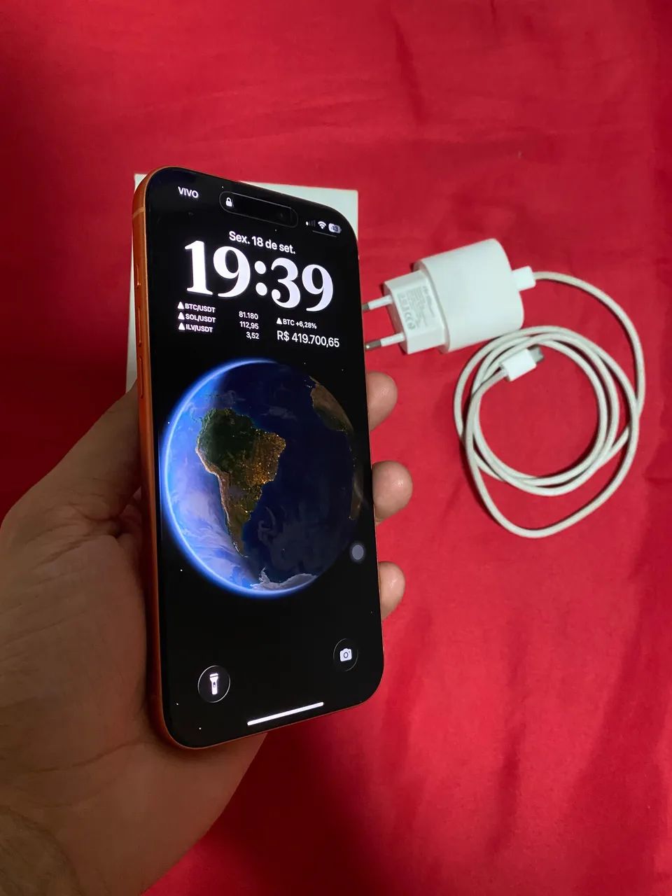 IPhone 17 pro Max Laranja 256g 