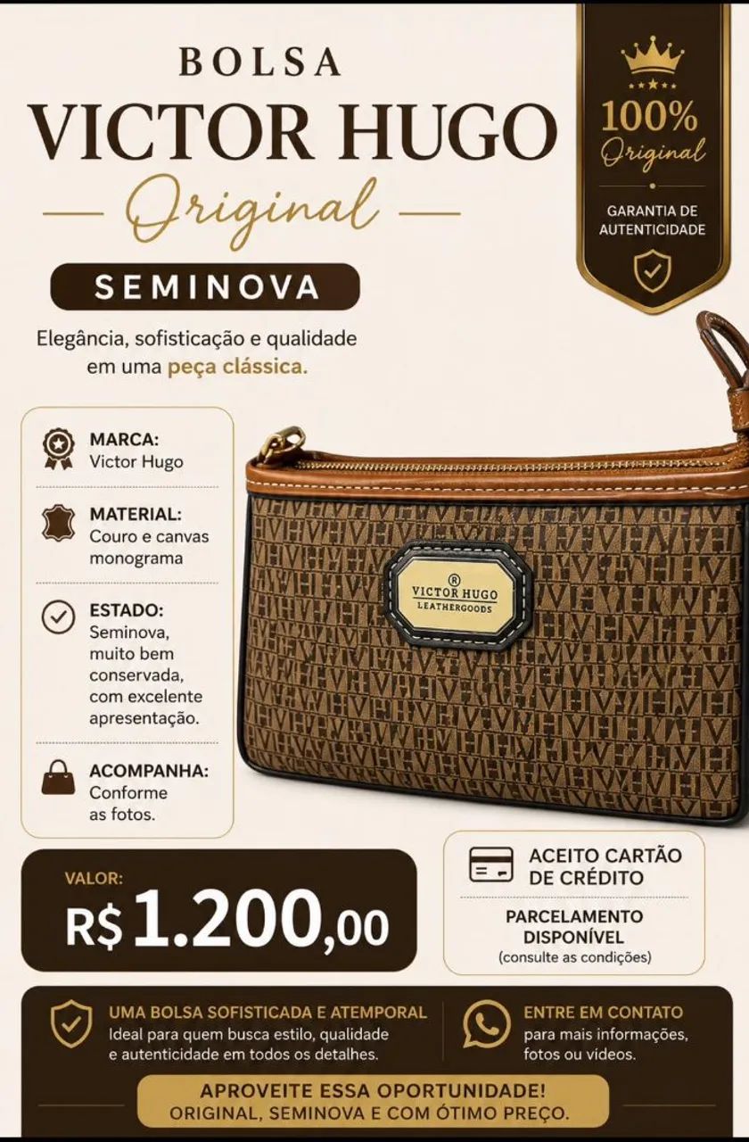 BOLSA VICTOR HUGO ORIGINAL 