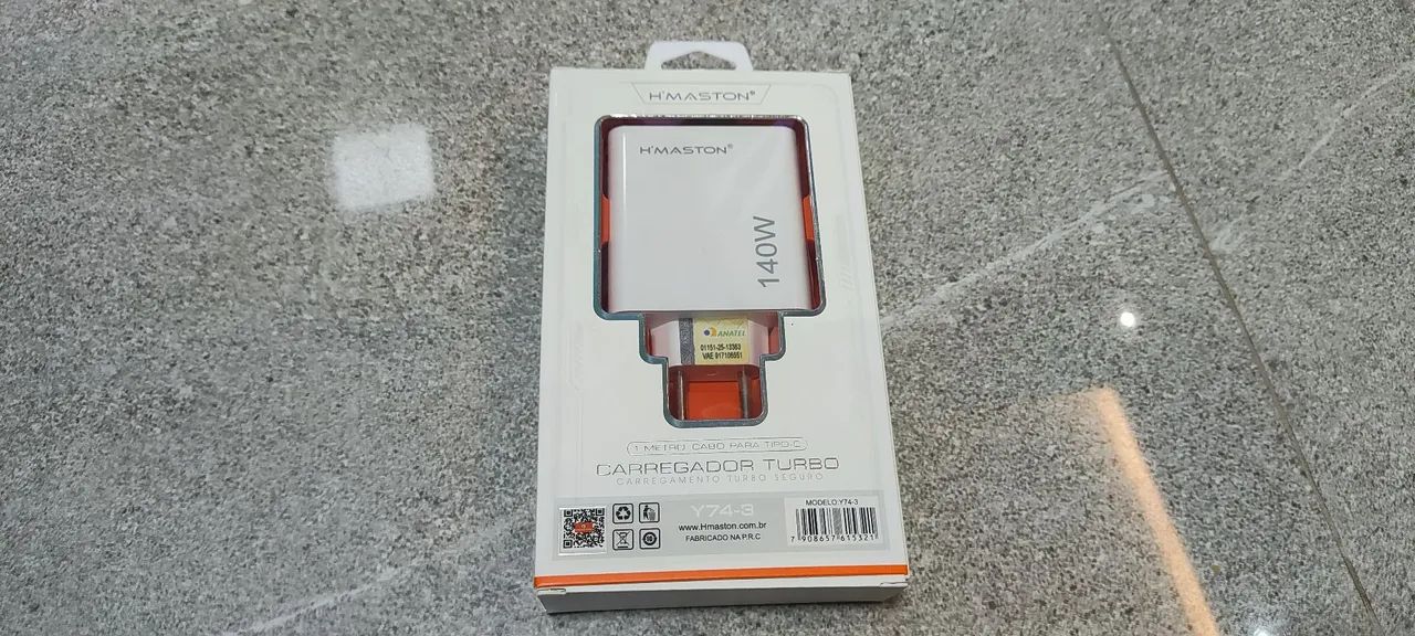 Carregador turbo 140w tipo c - Foto 3