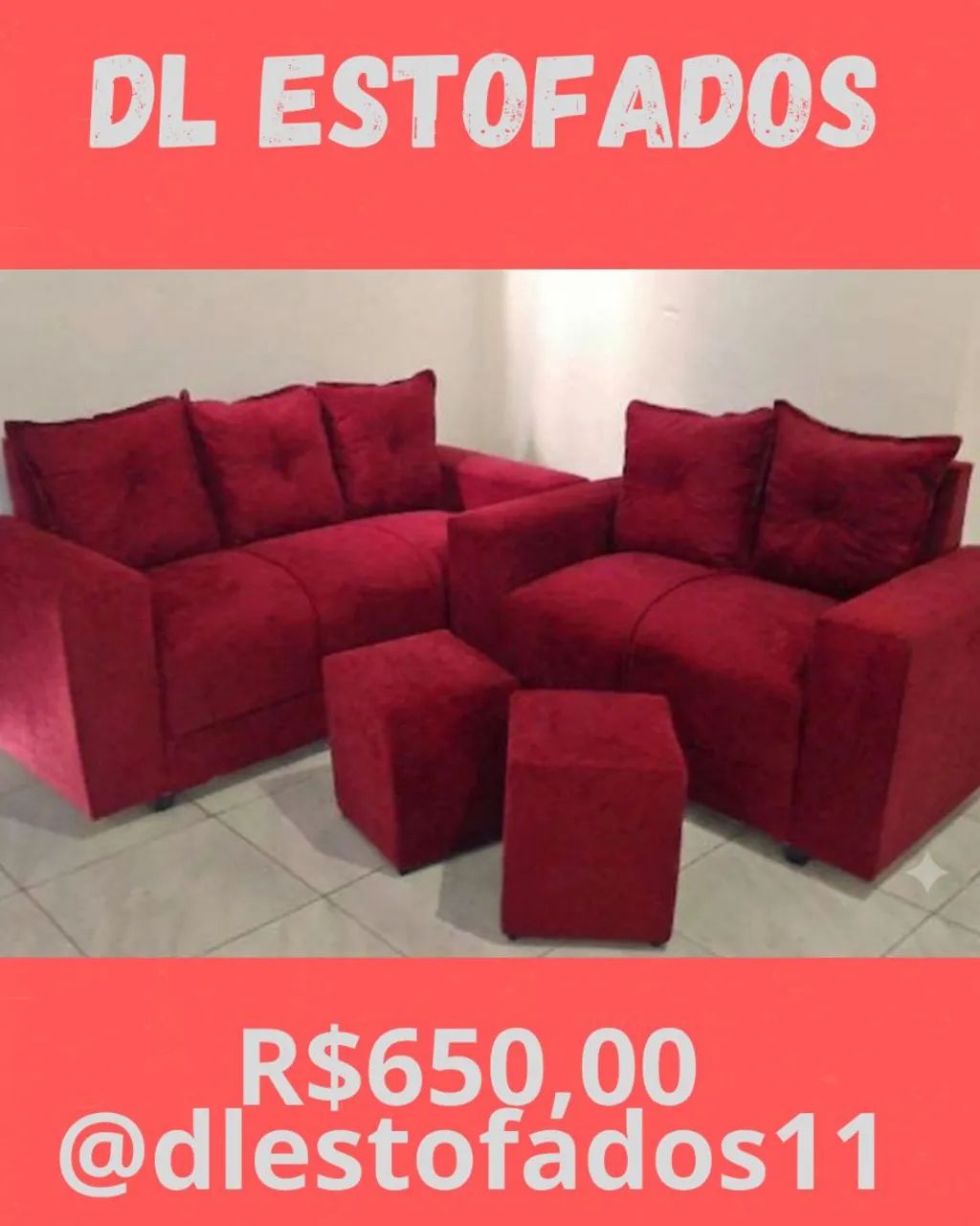 Conjunto de sofá com variedades de cores a pronta entrega  - Foto 2