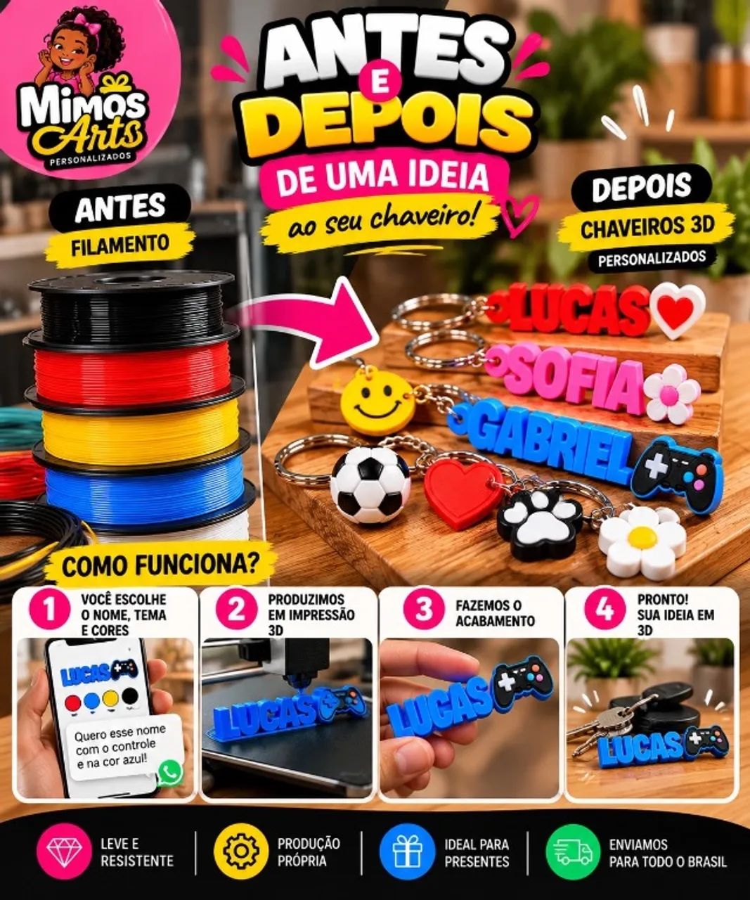 Chaveiros Personalizados  - Foto 2