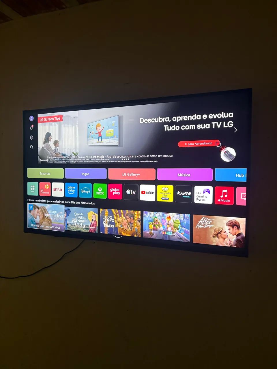 Smart tb LG 50 polegadas, apenas 3 meses de uso - Foto 5