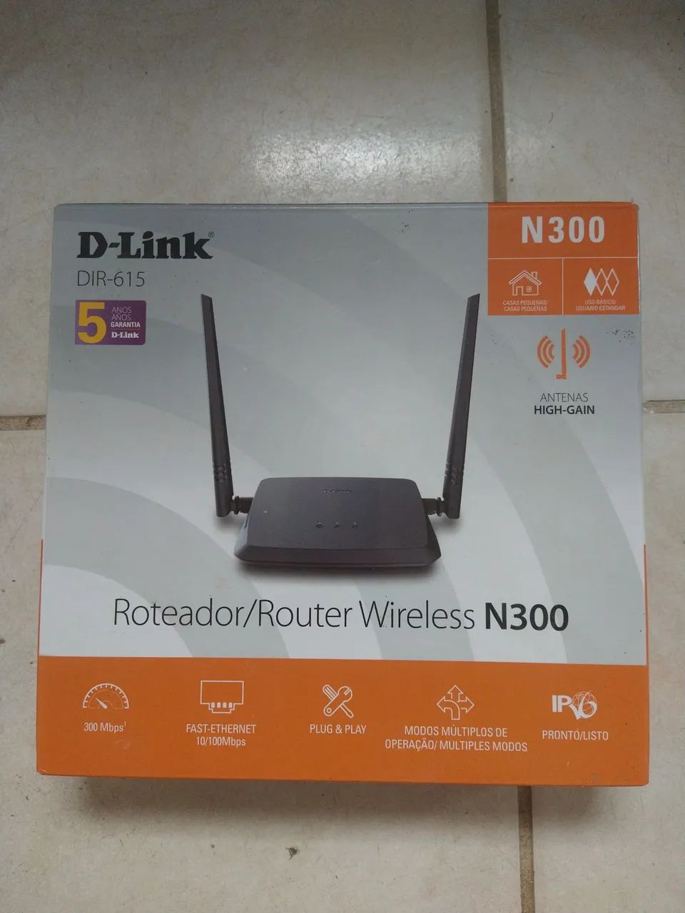 Roteador Wi-fi Dlink N300 DIR 615