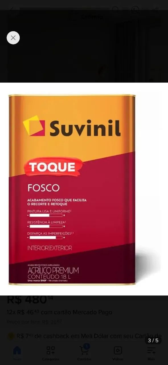 Tinta Suvinil 18L (Cromio) - Foto 2