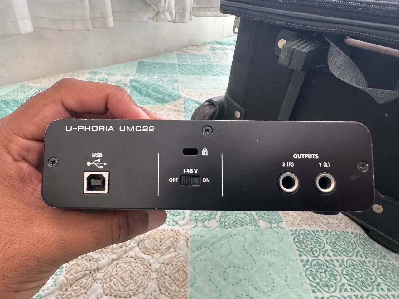 placa de áudio Behringer U-PHORIA UMC22. - Foto 2