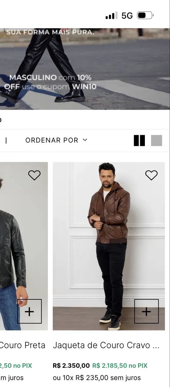 Jaqueta de couro marca javali  - Foto 5