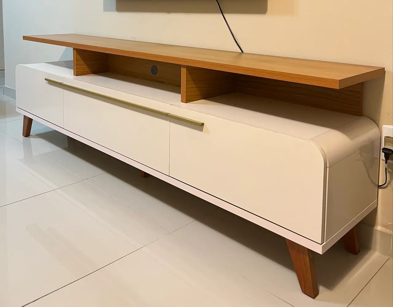 Rack para TV - 180 cm Off white 