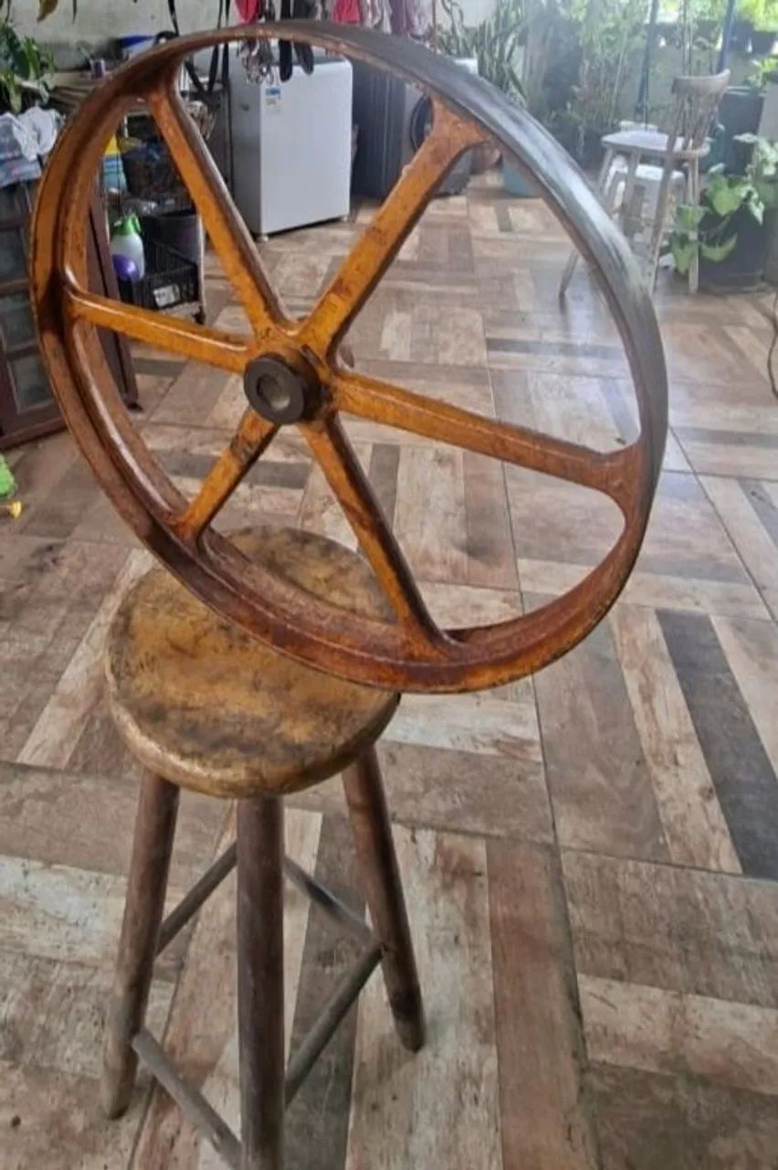 Roda de ferro 56x7 cm - Foto 2