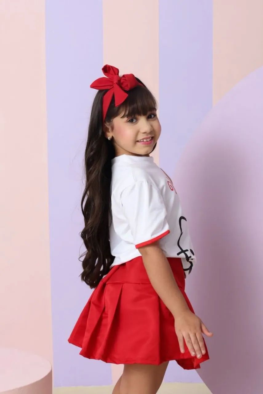 Conjunto hello Kitty vermelha  - Foto 2