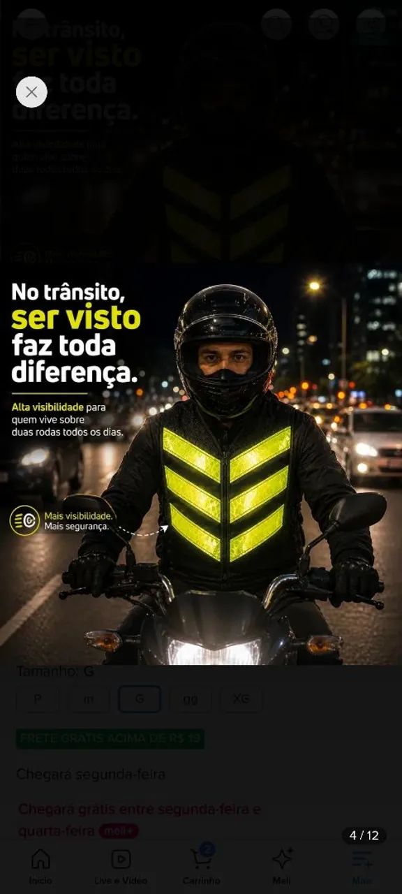 COLETE REFLETIVO MOTOBOY  - Foto 4