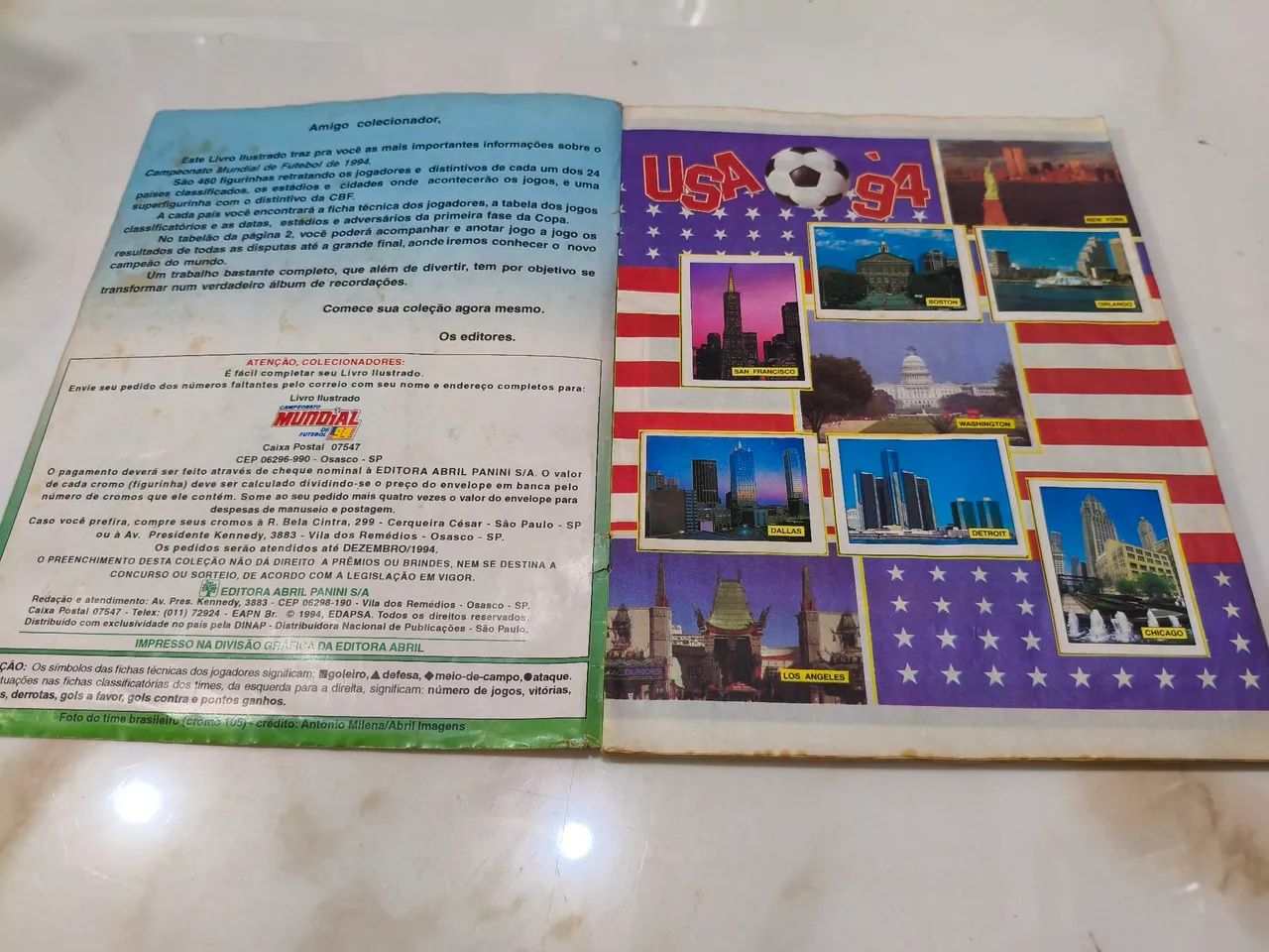Album de figurinhas completo da copa do mundo de 1994 - Foto 2