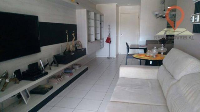 Apartamento com 2 dormitórios à venda, 110 m² por R$ 550.000 - Jatiúca - Maceió/AL - Foto 4