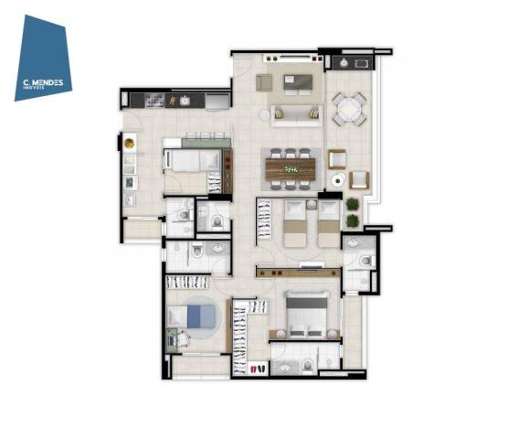 Marzzano, 2 ou 3 suítes, 2 vagas, 88, 100 e 117 m² à venda, a partir de R$ 535.000 - Duna - Foto 13
