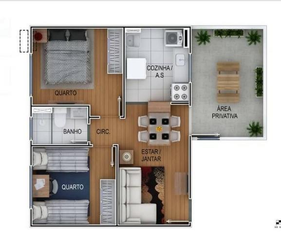 Costa Laguna Aptos 2 Dorms 40,82 a 45,30 1 Vaga, Com Lazer - Foto 2