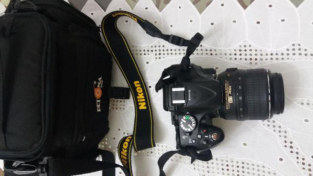 Nikon D5200 + bateria extra + cartão memória + bolsa + lente 18-55mm - Foto 5