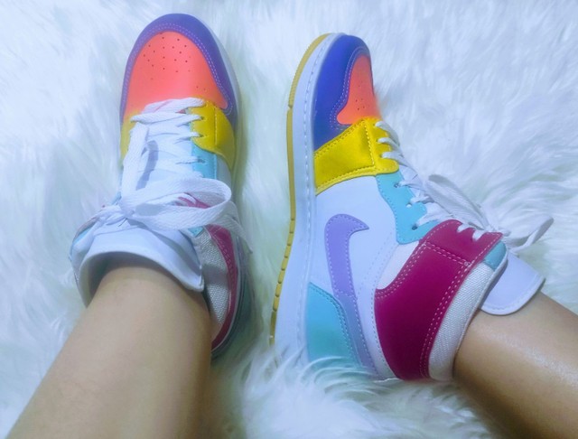 nike air colorido