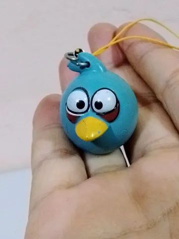 Miniatura pingente chaveiro coleção Angrybirds 