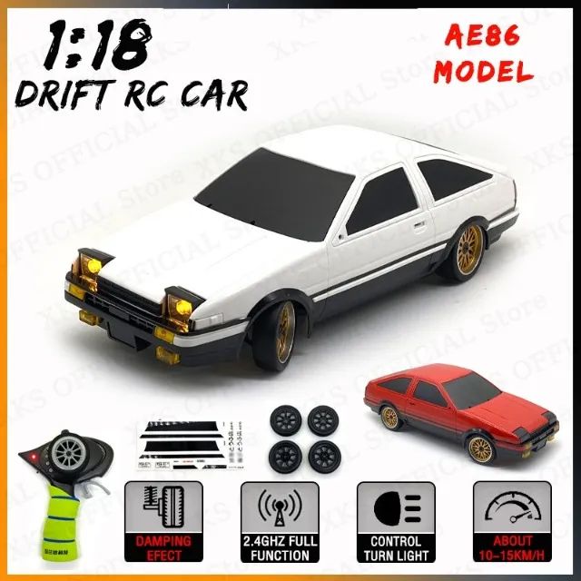 Carrinho De Controle Remoto Toyota Ae86 Drift 1/10 Vel 70 Km