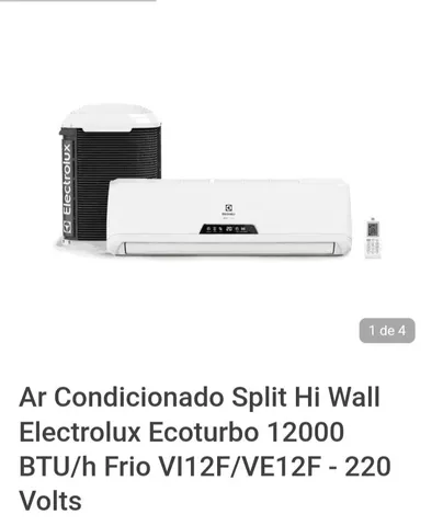 Ar-condicionado Split Hi-Wall Electrolux Ecoturbo 12000 Btu/h 220V Frio