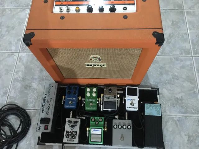 Pedais de Guitarra + Ampli Tiny Terror Valvulado