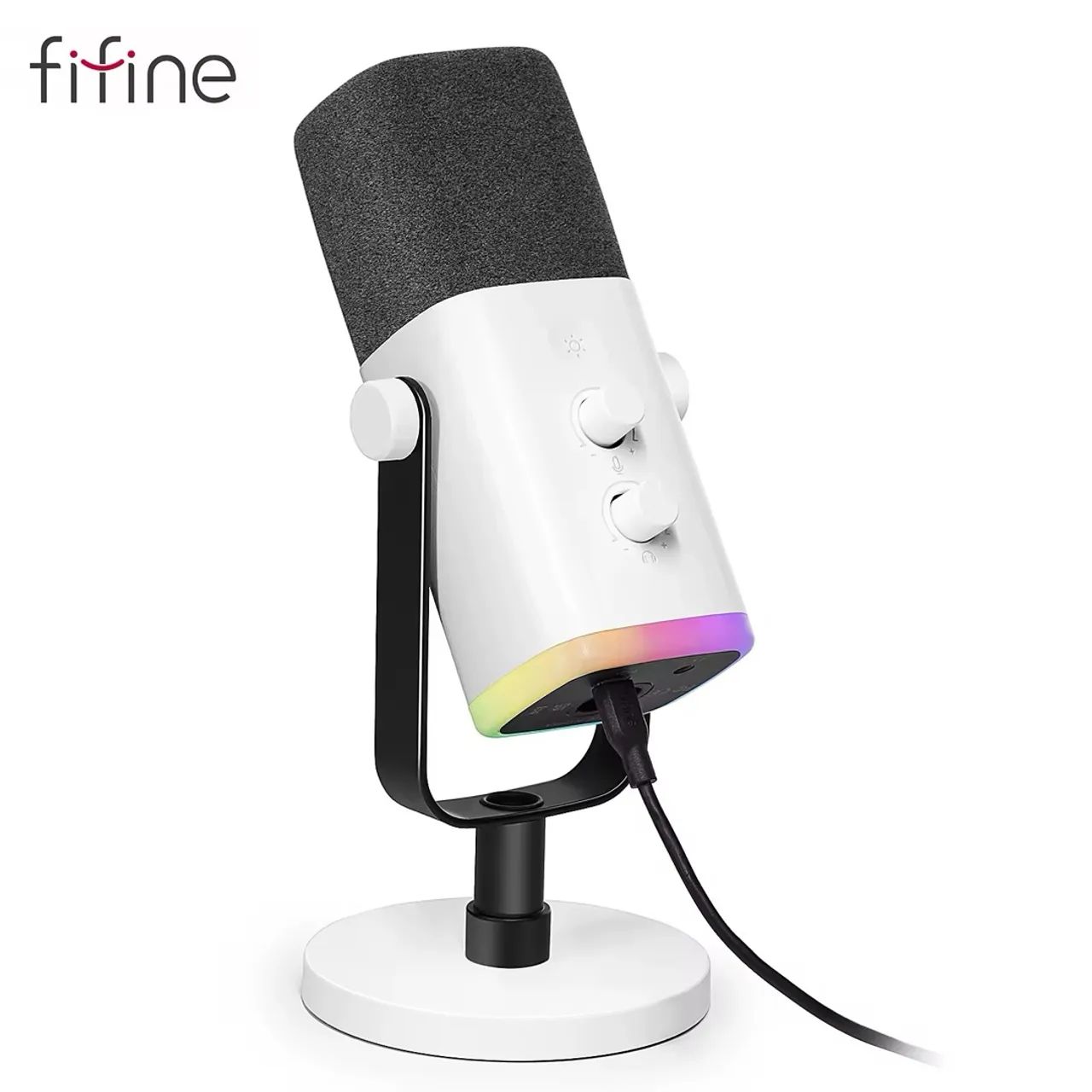 Fifine AM8 - Microfone Dinâmico Xlr/USB Para Gravação De Podcasts e Transmissão - Foto 2