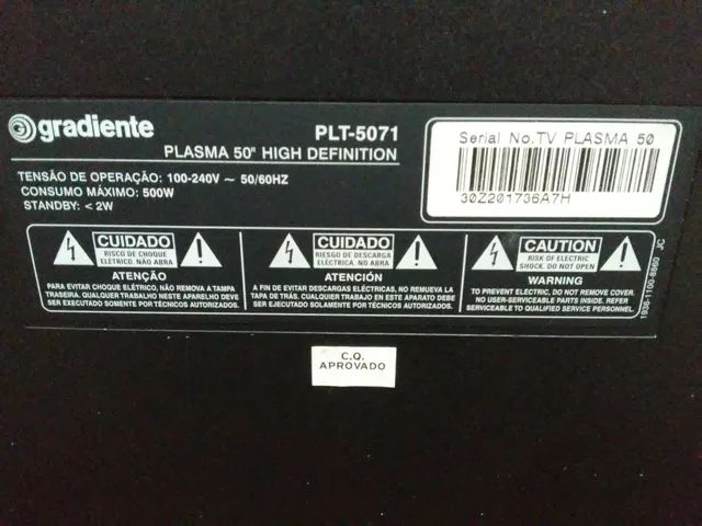 Lote de tvs plasma 42 polegadas ligando para peças ou conserto - Foto 4