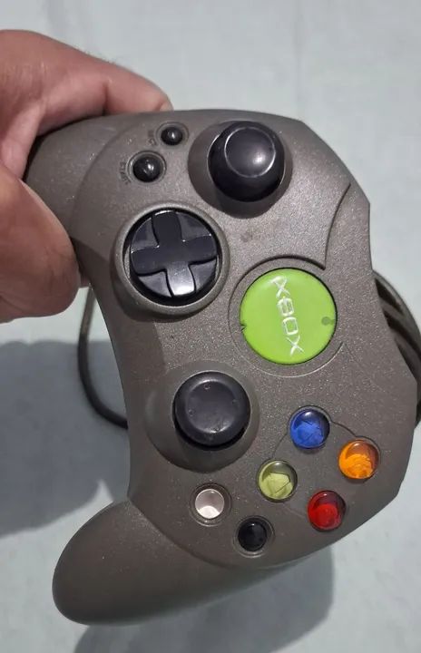 Controle Xbox Original cinza  - Foto 3