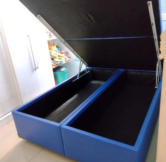 CAMA BAÚ QUEEN ARTICULAÇÕES DE FERRO ! 