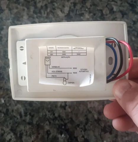 Sensor de presença de embutir 127/220v - Foto 2