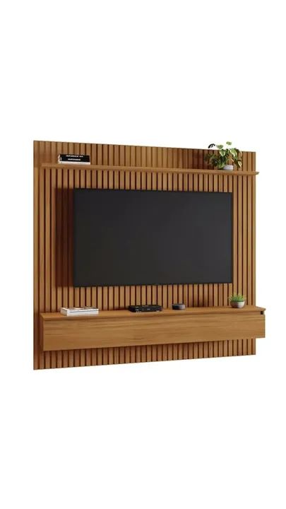 Painel para TV com nicho e prateleira - Design moderno e elegante! - Foto 2