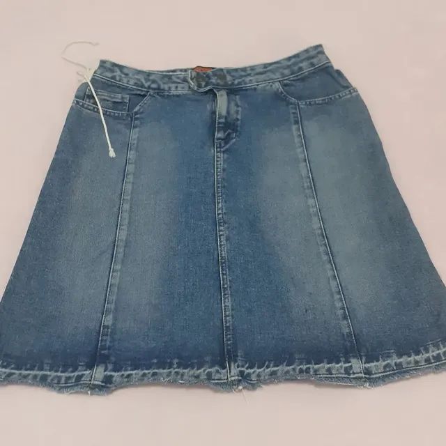 Saia Jeans Midi Marca Dopping Número 42