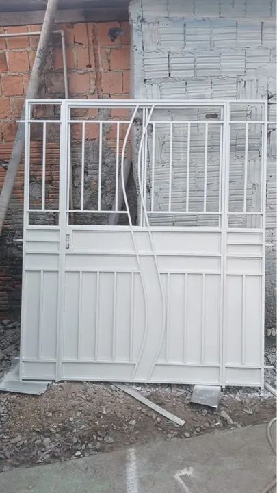 Portão galvanizado de correr64842053048705123