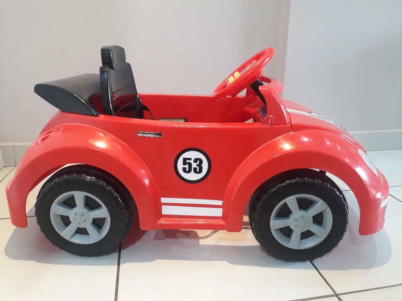Fusca de Brinquedo para Empurrar - Vermelho - Foto 3