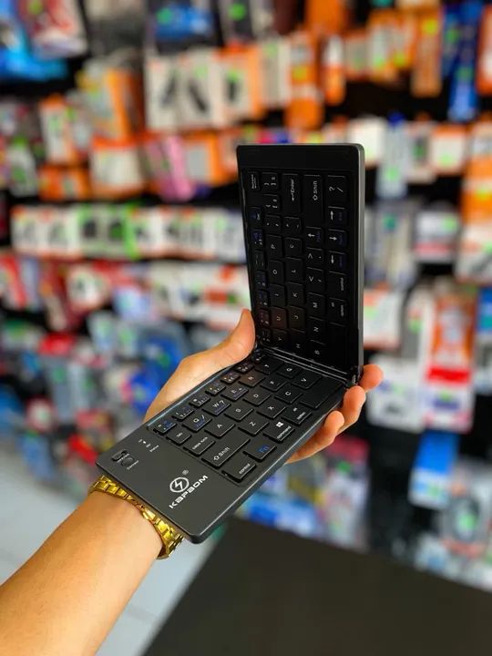 Teclado Bluetooth Dobrável para Notebook - Foto 3