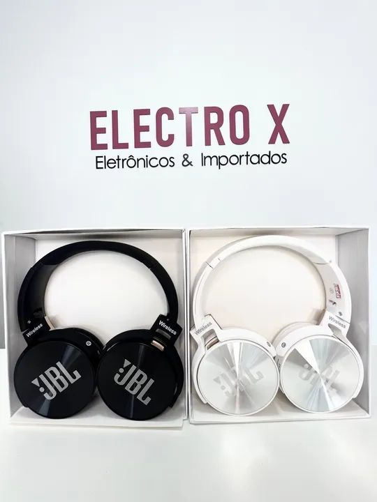FONE HEADPHONE BLUETOOTH PRETO/BRANCO - Foto 2
