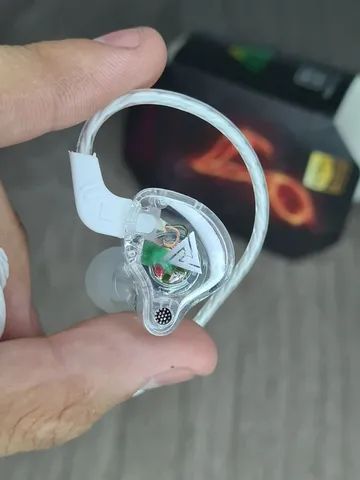 Fone de Ouvido QKZ AK6 + Case com Acessórios - Retorno de Palco - Foto 3