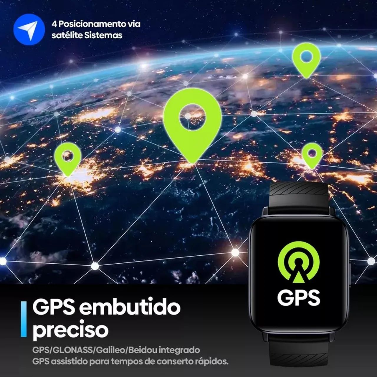 Smartwatch Zeblaize Swim natação corrida caminhada novo a pronta entrega<br> - Foto 4