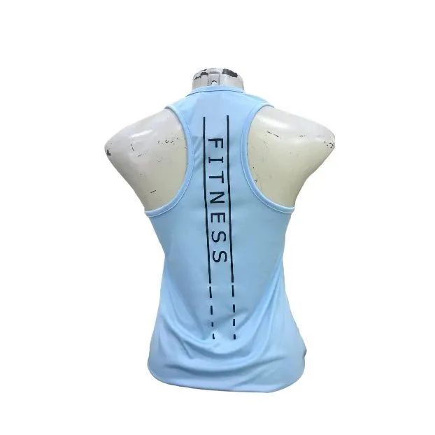 Regata feminina azul + short cinza