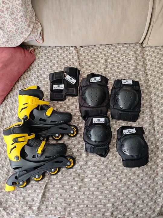Kit de Proteção para Patins - Tamanho P