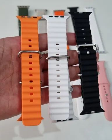 Pulseira Smartwatch Silicone Nylon Loop Oceana 41 42 44 45 49MM - Foto 4