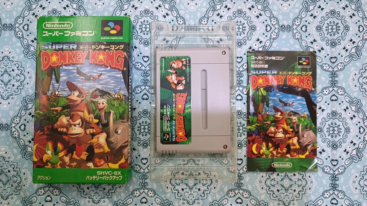 Super Donkey Kong japonês, completo, Super Famicom