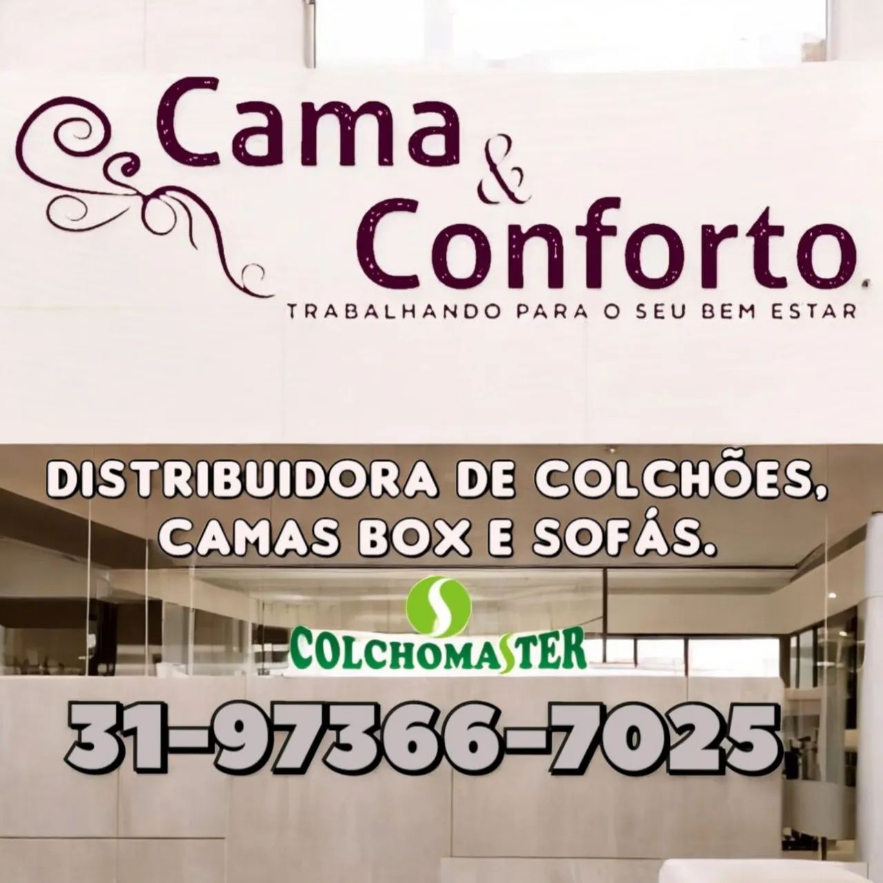 CAMA CASAL / NOVAS / COLCHÃO FIXO 6CM DE ESPUMA D33  - Foto 2