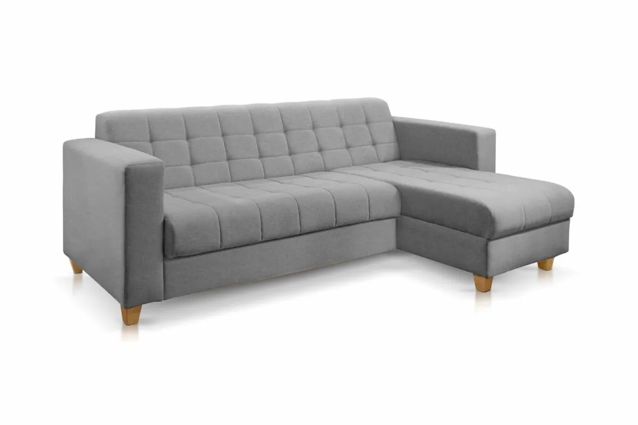 Sofá C/Chaise Sara 213cm Linho r765 