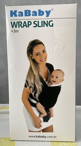 Canguru Wrap Sling Bebê Carregador Carrier Enxoval Passeio Cor