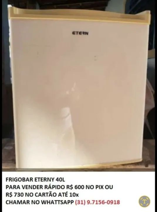 Fogão, geladeira, puf, cama sucumbirá solteiro, frigobar - Foto 4