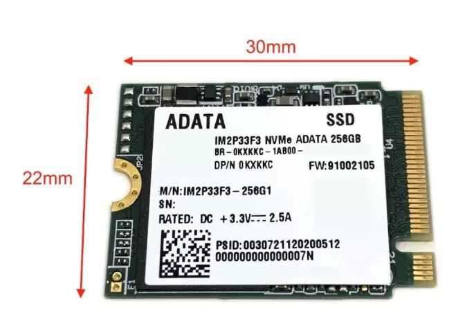 SSD Nvme M2 2230 256gb