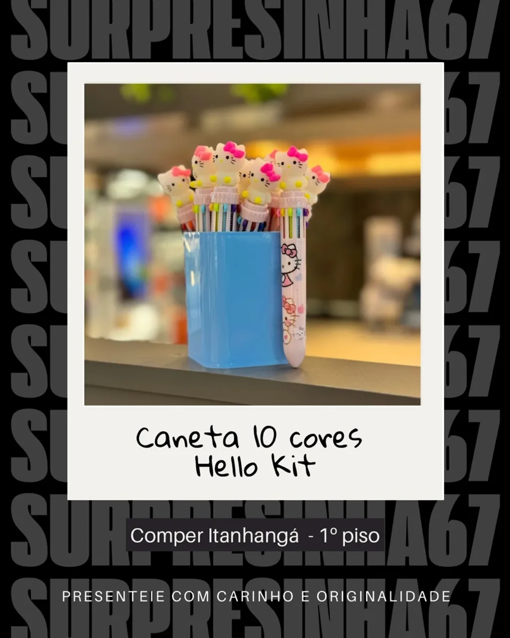 Caneta 10 cores Hello Kit