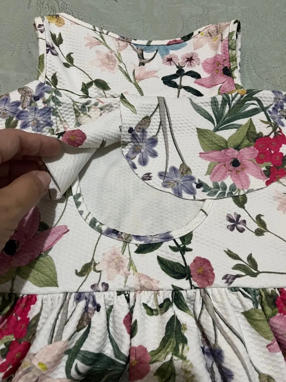 Vestido Floral Infantil TAM 9/10 lindo - Foto 3