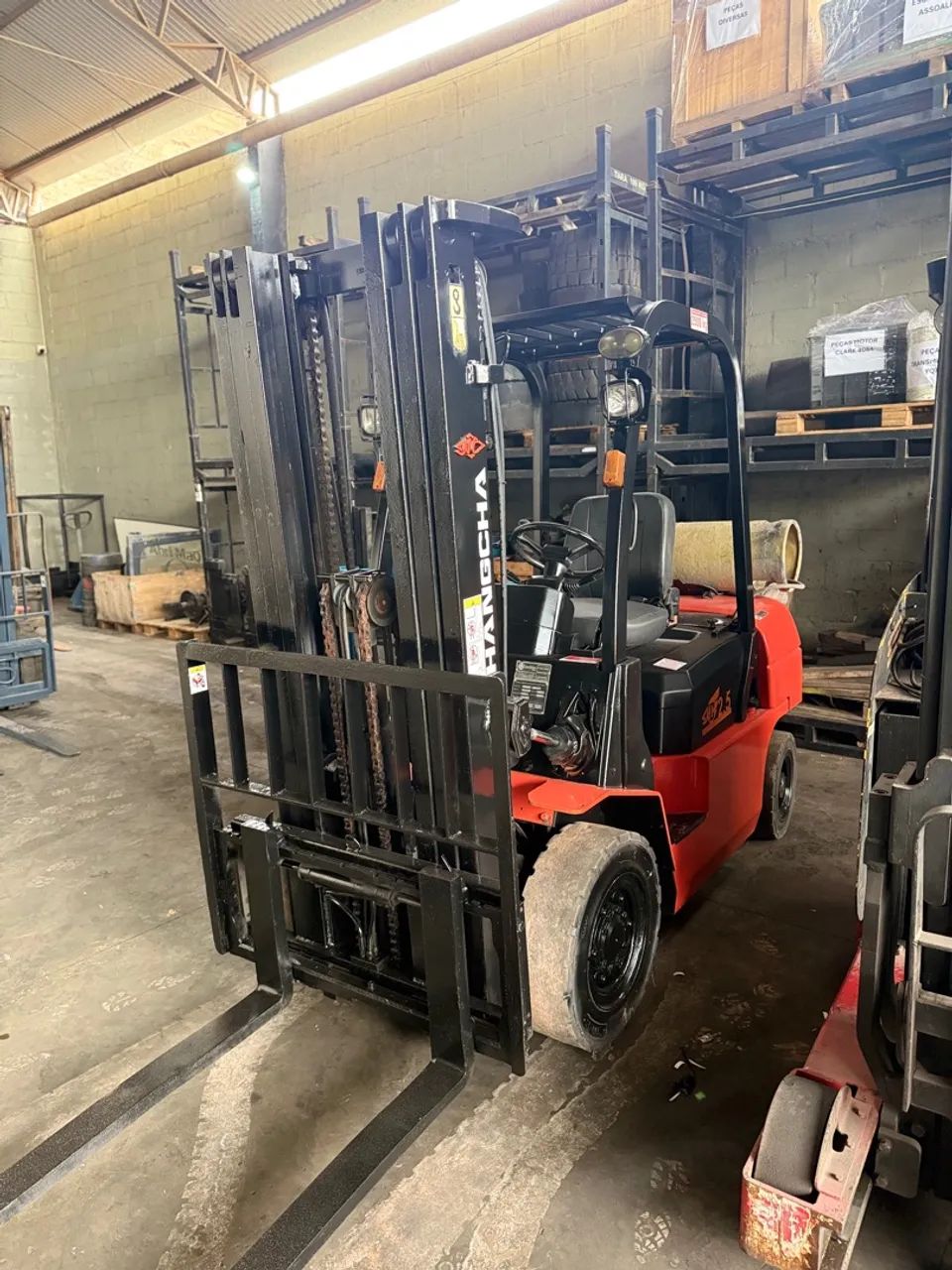 Empilhadeira hangcha modelo cpqd25 ano 2013 triplex com deslocador  - Foto 2